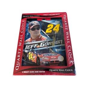 Jeff Gordon Quartz‎ 10x 12 Wall Clock Nascar Racing Collector Memorabilia Decor